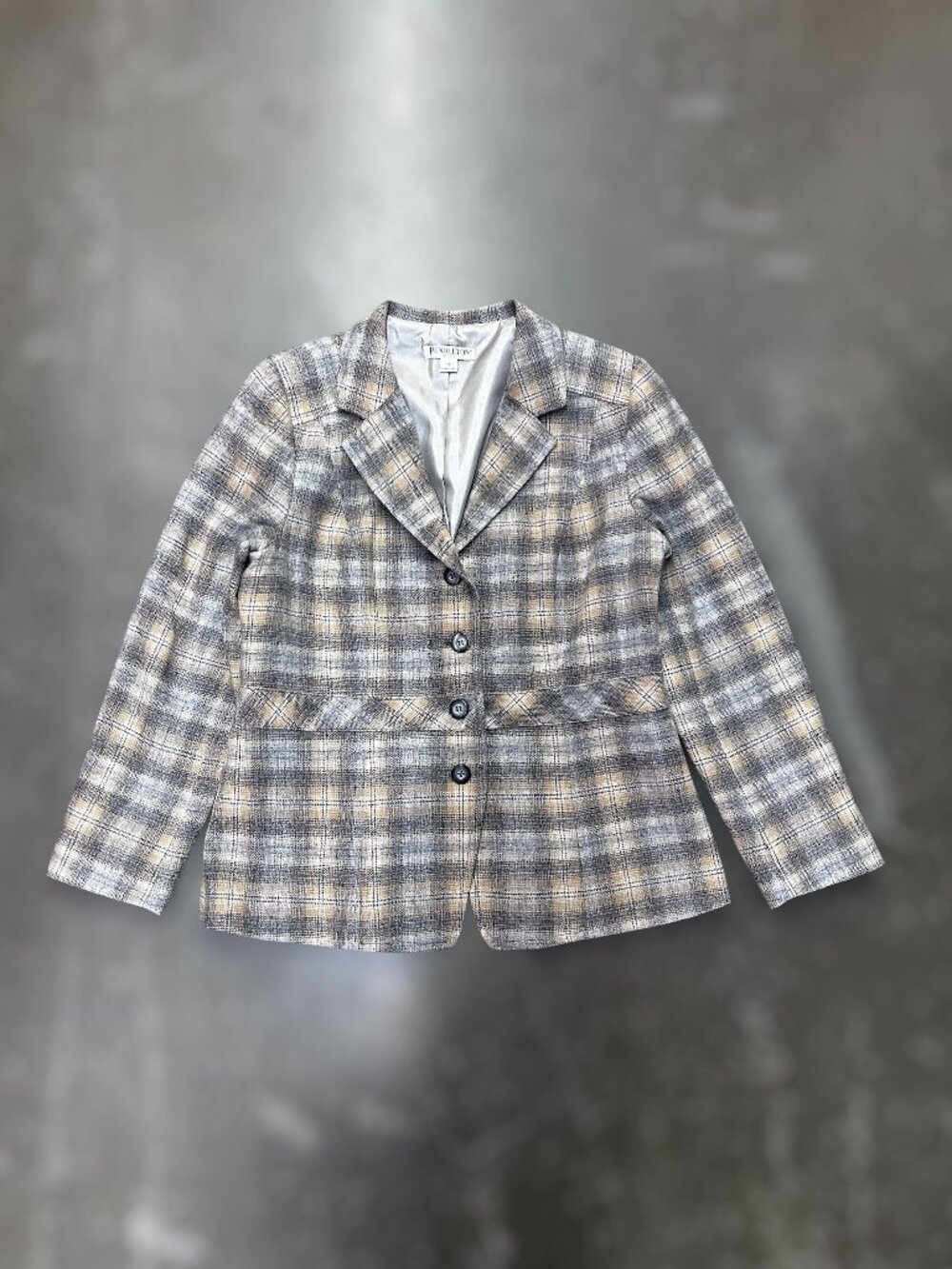 Pendleton petite plaid wool blazer size 14 made in USA vintage